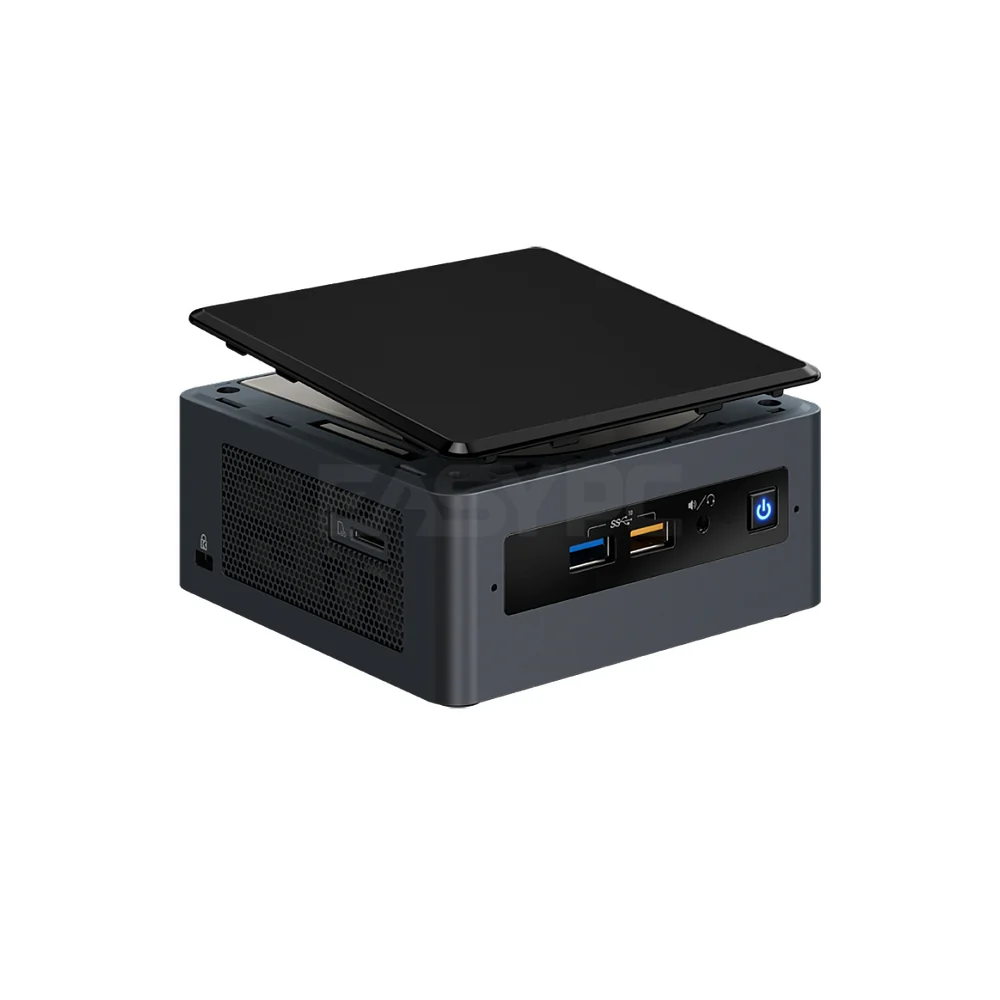 Intel NUC Pentium Silver J005 1.5 GHz - 2.8 GHz burst, Quad-Core, 10W, Intel UHD Graphics 605, 800 MHz, 2 x 260Pin SO-DIMM DDR4 2400, Barebone MiniPC Kit BOXNUC7PJYH1 1ION INBO2324 - Image 4