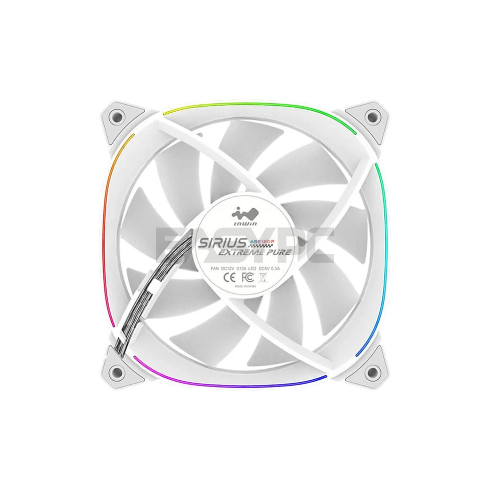 InWin Sirius Extreme Pure ASE120P Distinct Squoval Frame Design Traced with ARGB Lighting Chassis Fan Triple Pack - Image 5