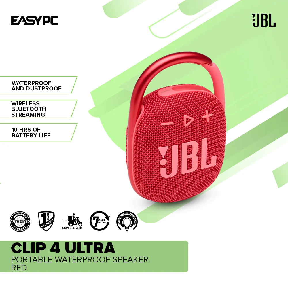 JBL Clip 4 Ultra-Portable Waterproof Speaker Black Orange | Gray | Orange | Red - Image 17