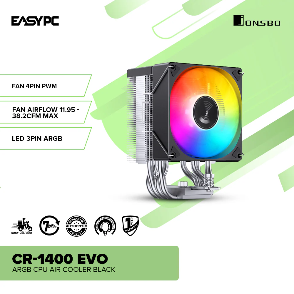 Jonsbo CR-1400 EVO ARGB CPU Air Cooler Black - Image 2