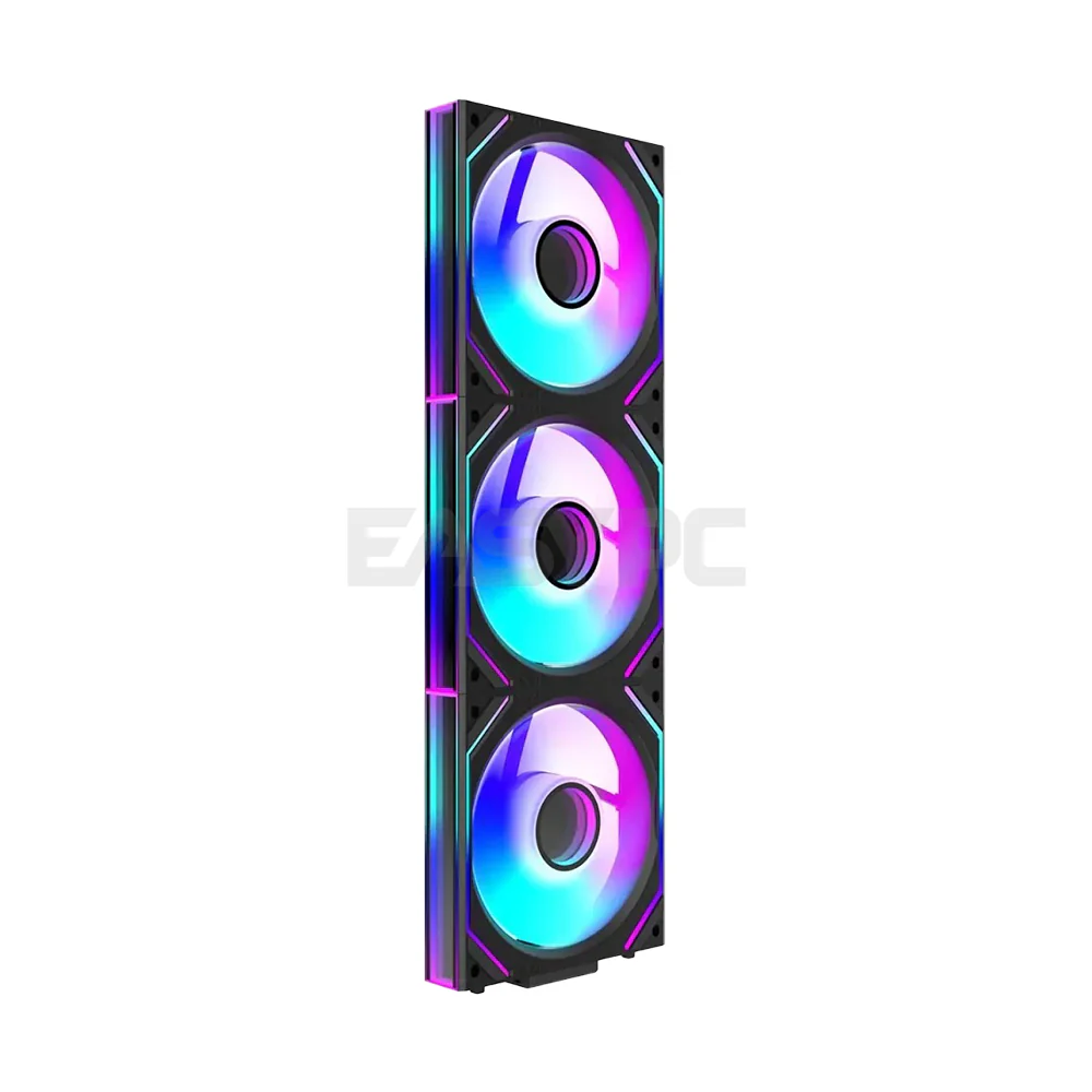 Jungle Leopard 3in1 ARGB Interstellar V2 Block Chassis Fan Black - Image 3