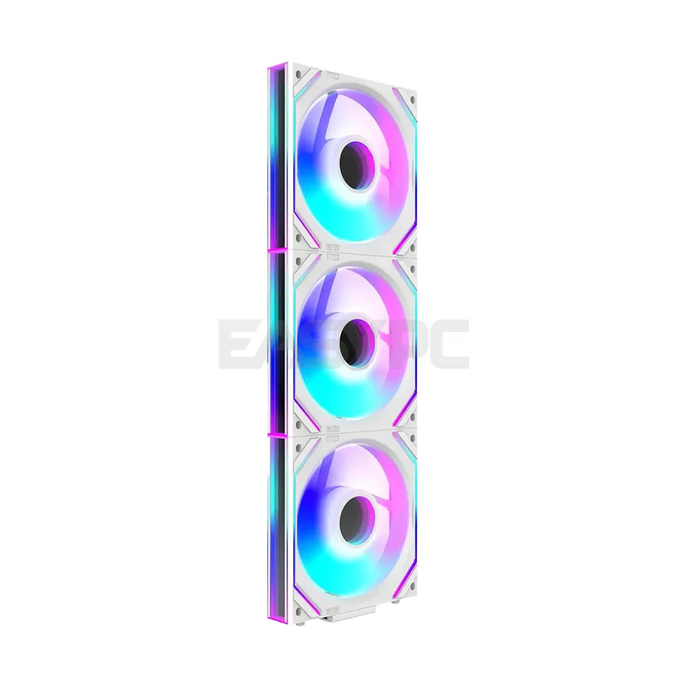 Jungle Leopard 3in1 ARGB Interstellar V2 Block Chassis Fan White - Image 3