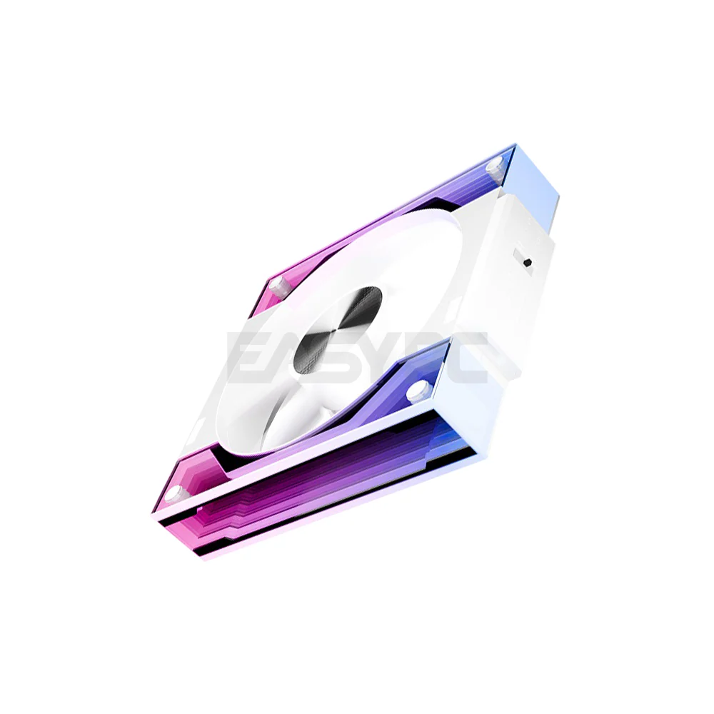 Jungle Leopard 3in1 ARGB Interstellar V3 Block Chassis Fan White - Image 3