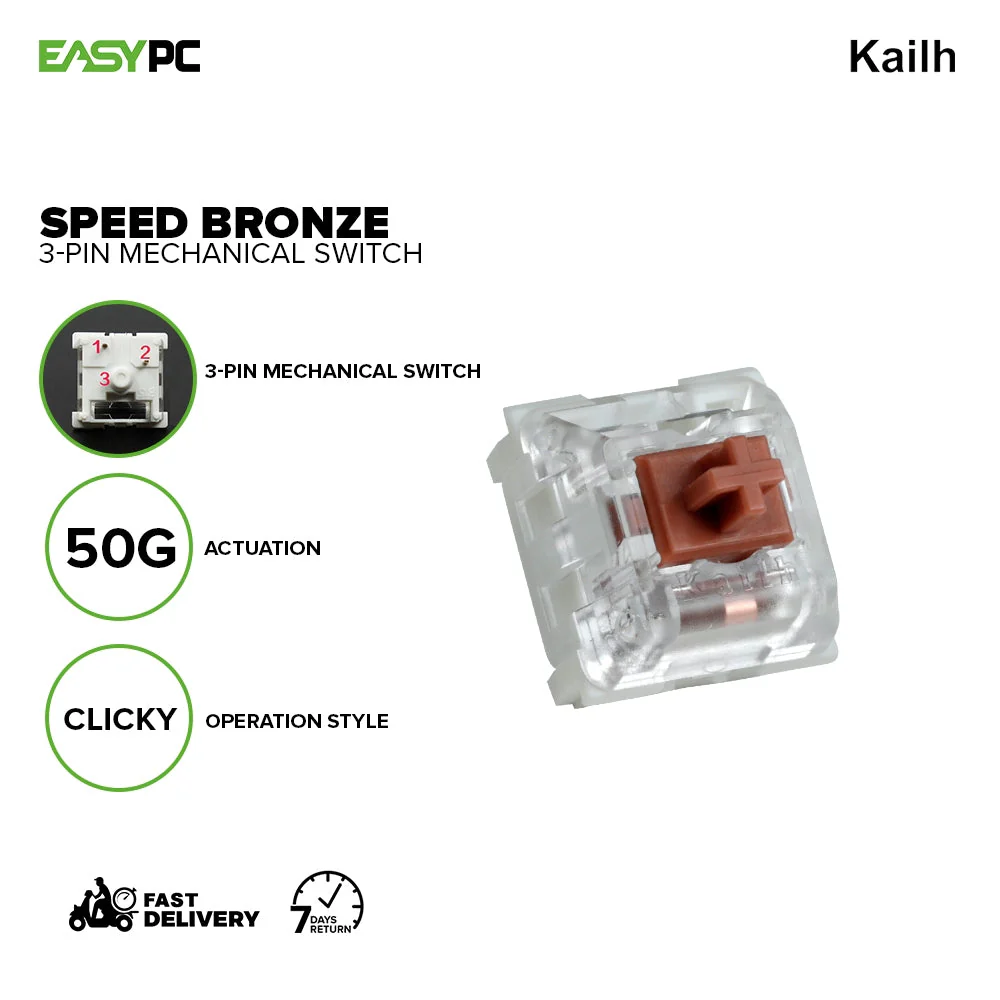 KAILH BOX WHITE 5-PIN | SPEED BRONZE 3-PIN Mechanical Switches - Image 6