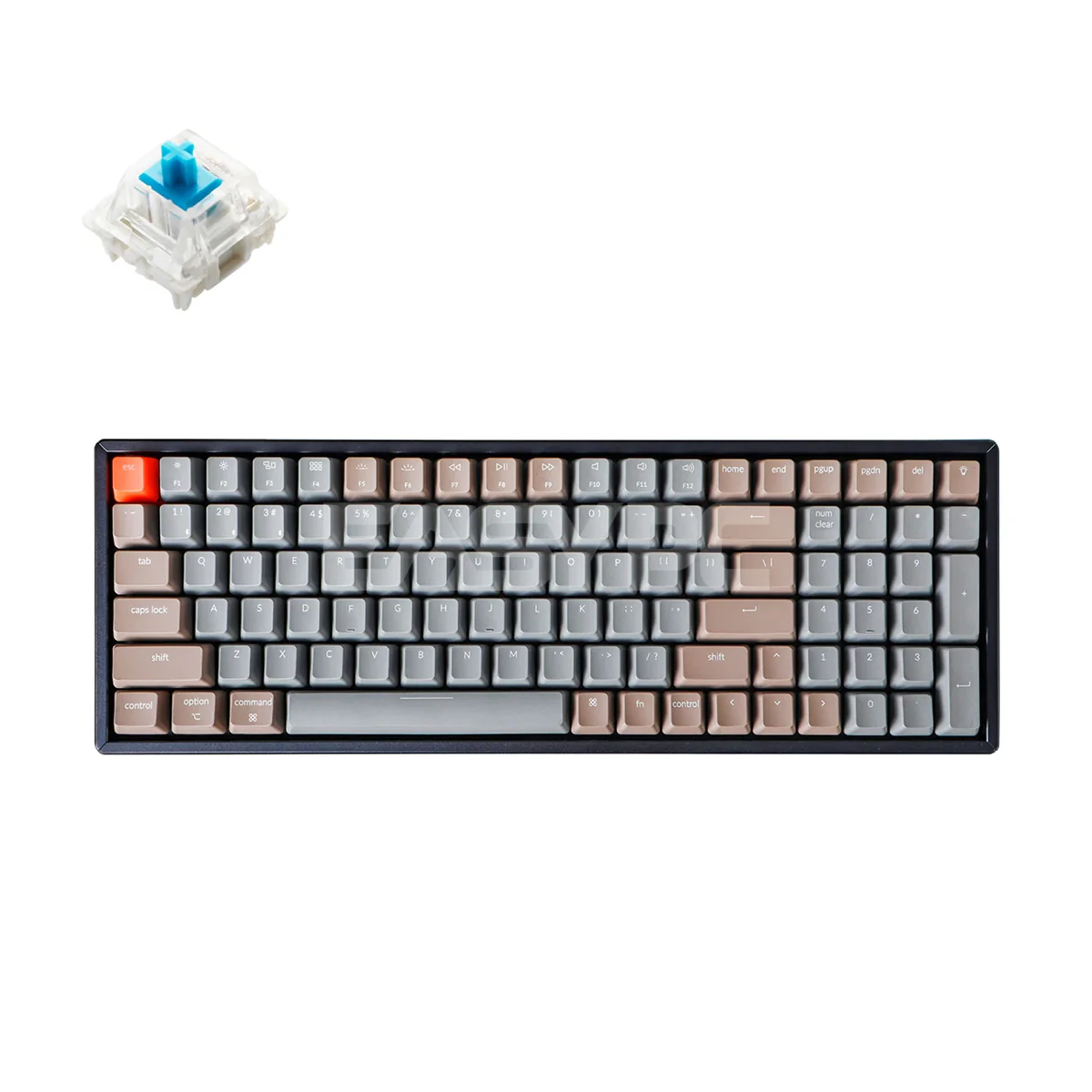 Keychron K4 RGB Mechanical Keyboard - Blue Switch/Optical/Aluminum/Wireless & Wired/For Mac/iOS/Windows/Android, J2 (K4J2) 4JTP KEK41616