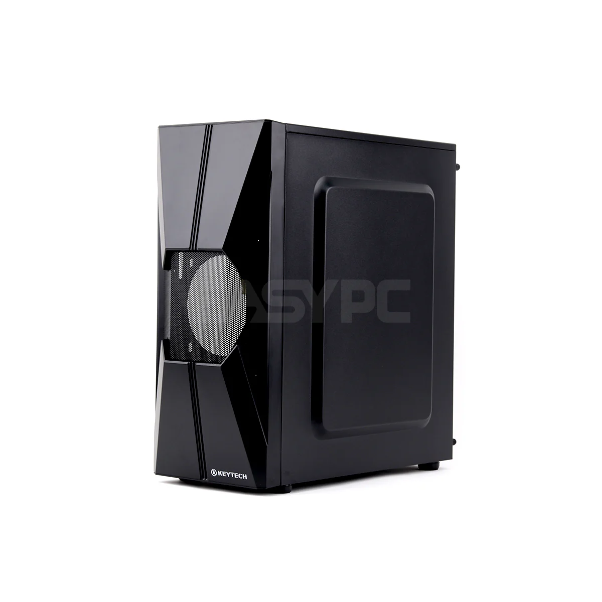 KeytechÂ ArrowÂ Mid TowerÂ 7 slot PCI, 8 Pcs Fan Slot PC Case Gaming Black - Image 3