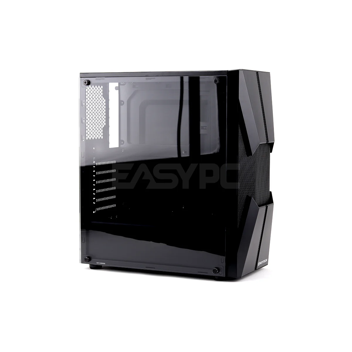KeytechÂ ArrowÂ Mid TowerÂ 7 slot PCI, 8 Pcs Fan Slot PC Case Gaming Black - Image 4