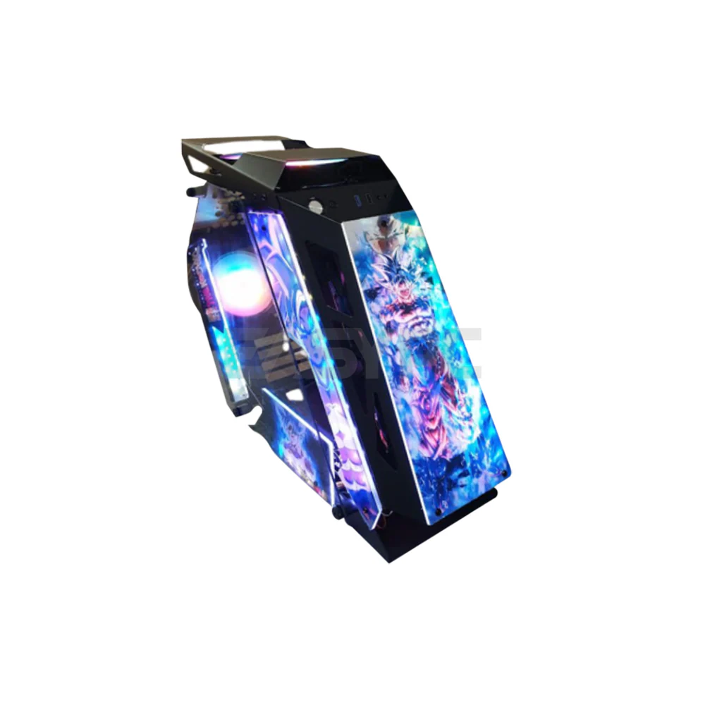 Keytech Cyborg DragonBall Micro ATX Gaming PC Case Black