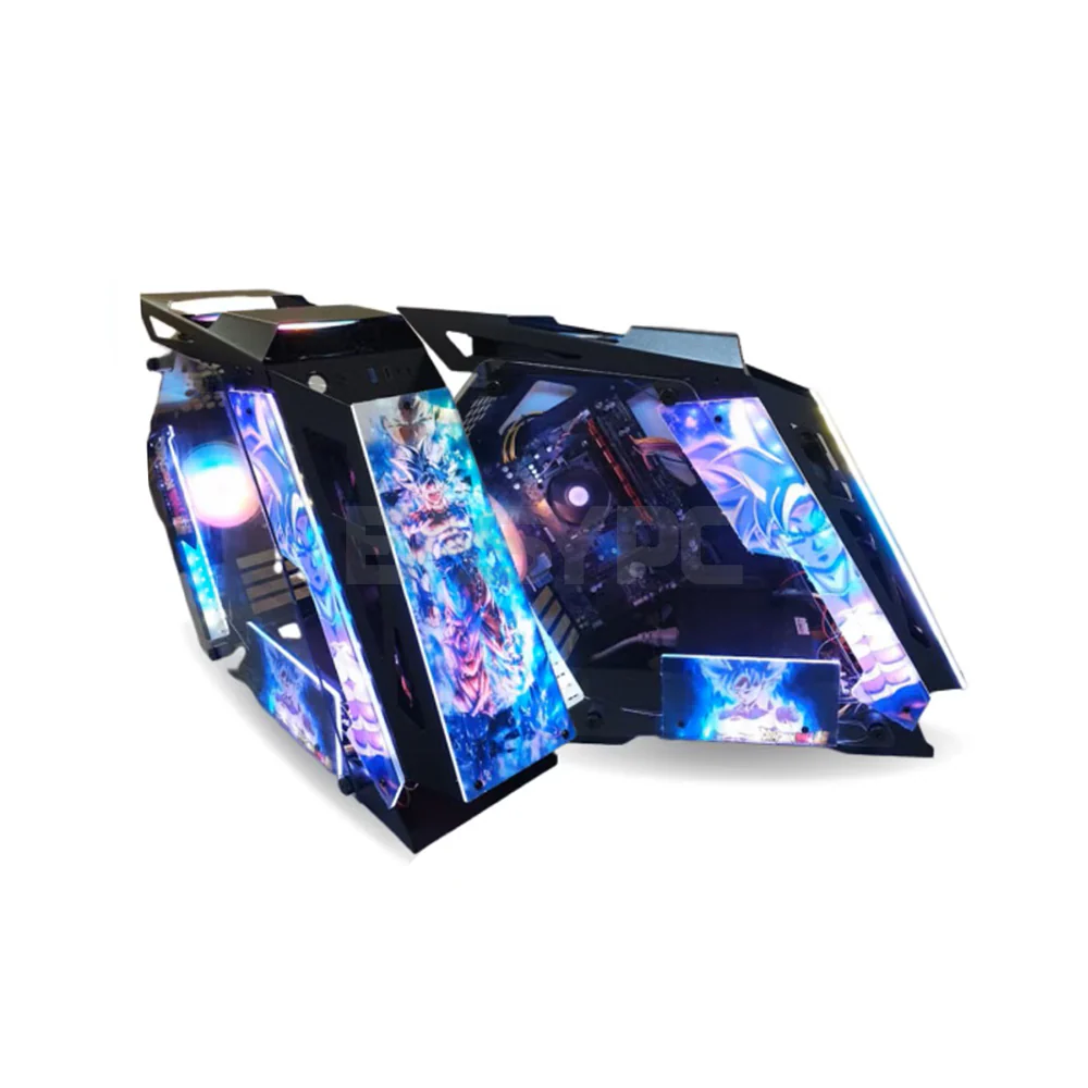 Keytech Cyborg DragonBall Micro ATX Gaming PC Case Black - Image 4