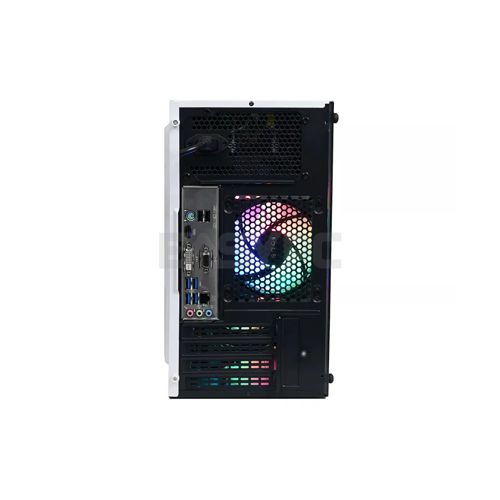 Keytech Storm Trooper with 2 ARGB Fan MATX Gaming Case White - Image 6