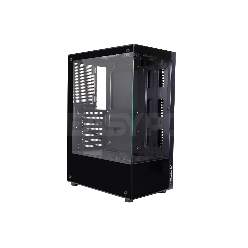 Keytech Vision ATX Gaming PC Case Black