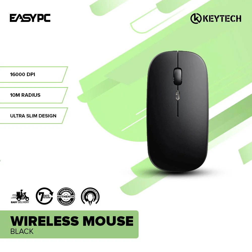 Keytech Wireless Mouse Black - Image 2