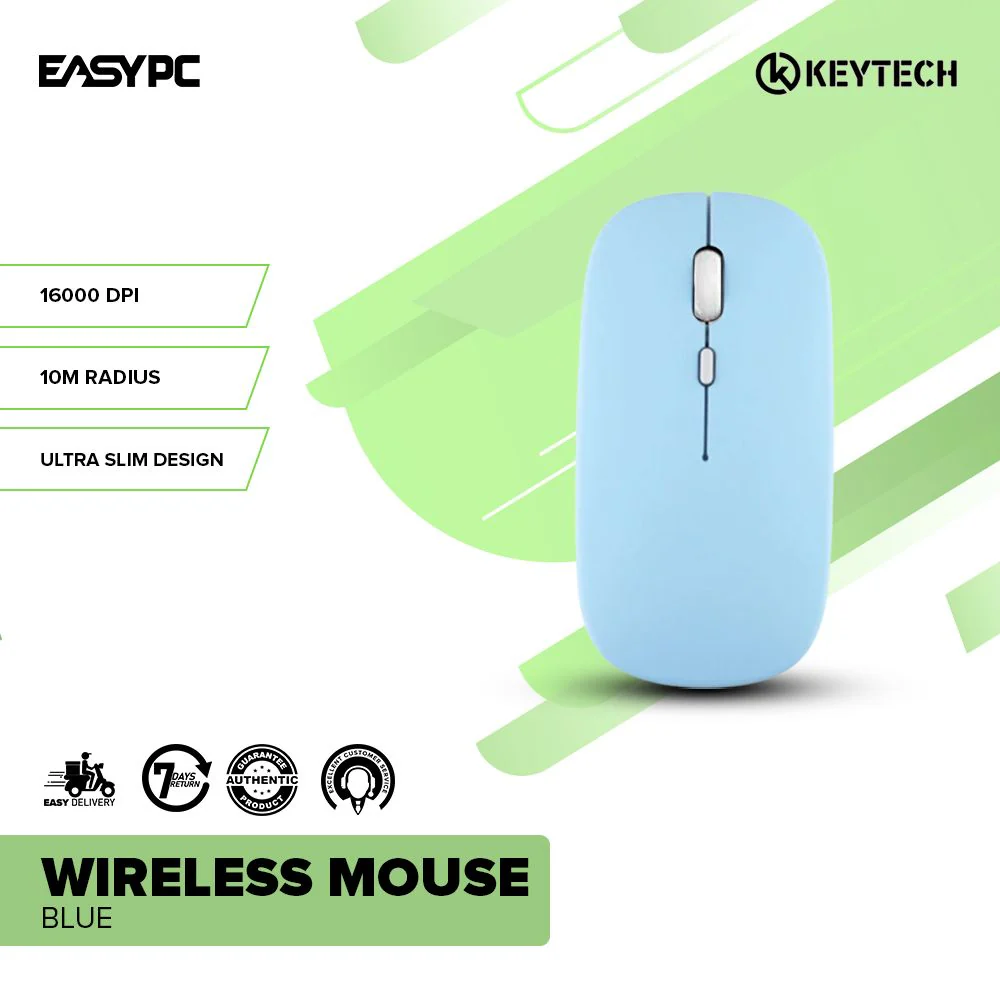 Keytech Wireless Mouse Blue - Image 2