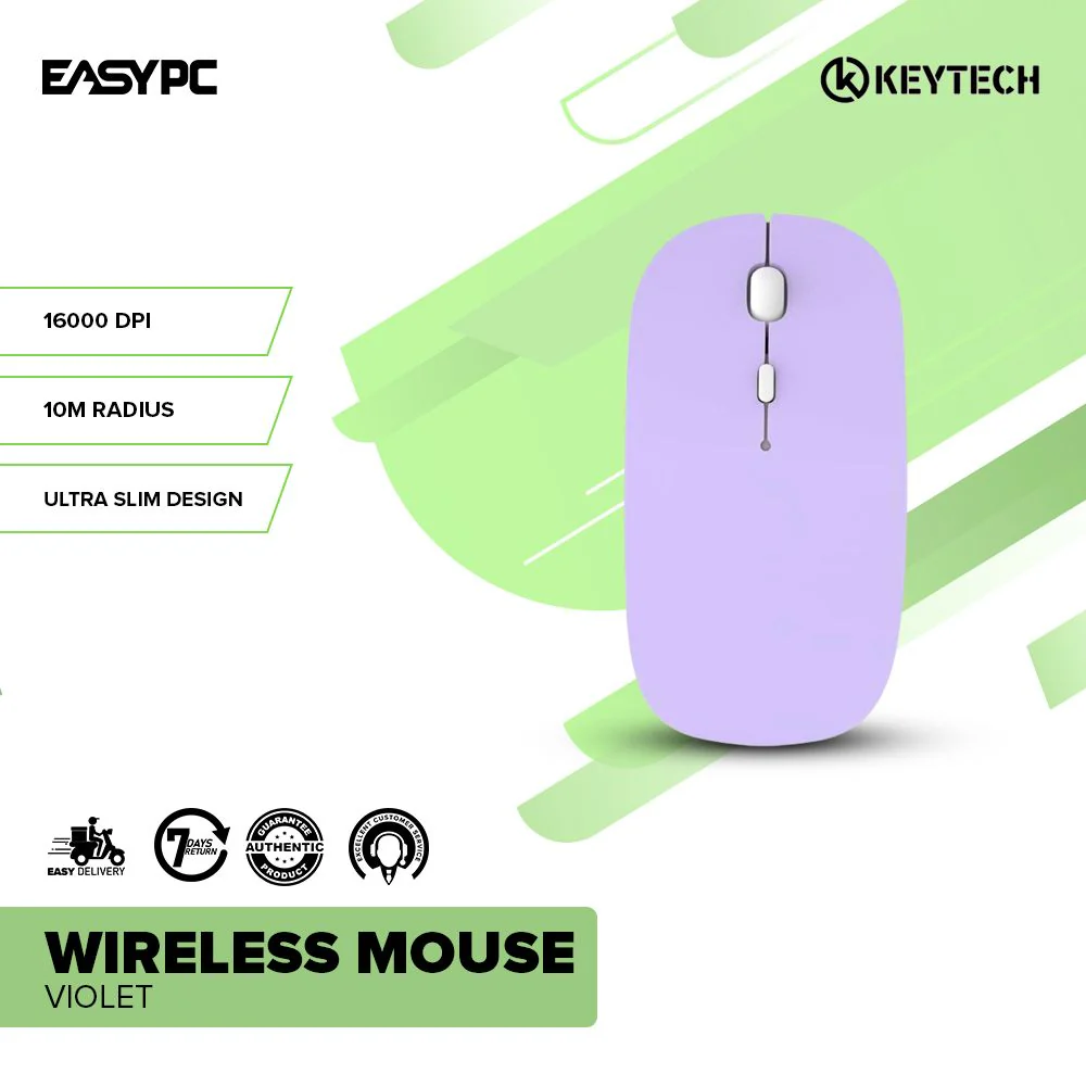 Keytech Wireless Mouse Violet - Image 2