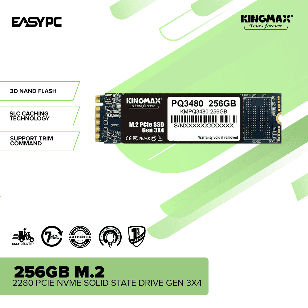 KINGMAX 256GB M.2 2280 PCIe NVMe Solid State Drive Gen 3x4 - Image 2