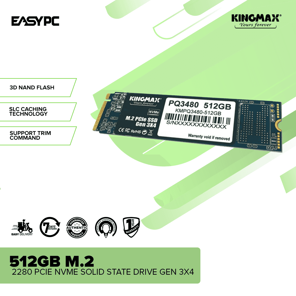 KINGMAX 512GB M.2 2280 PCIe NVMe Solid State Drive Gen 3x4 - Image 2