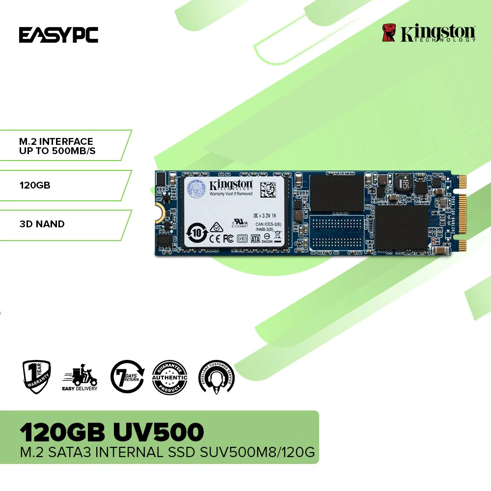 Kingston 120GB UV500 M.2 Sata3 SUV500M8/120G Internal Solid-State Drive - Image 2