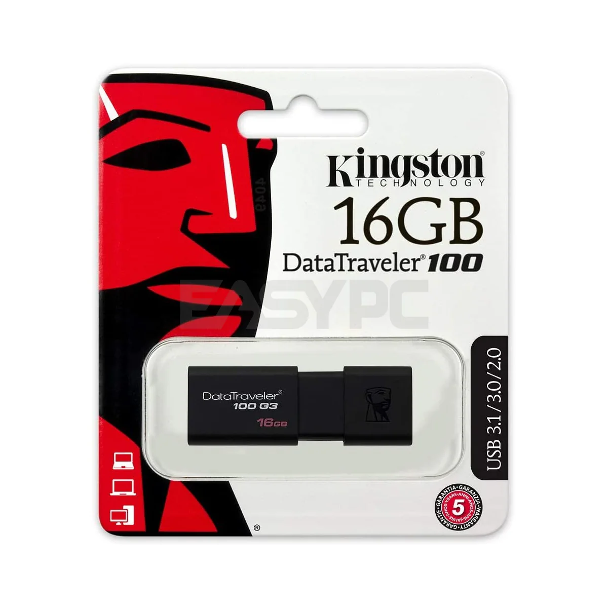 Kingston Data Traveler DT100G3 16gb 3.0 Flashdrive - Image 4