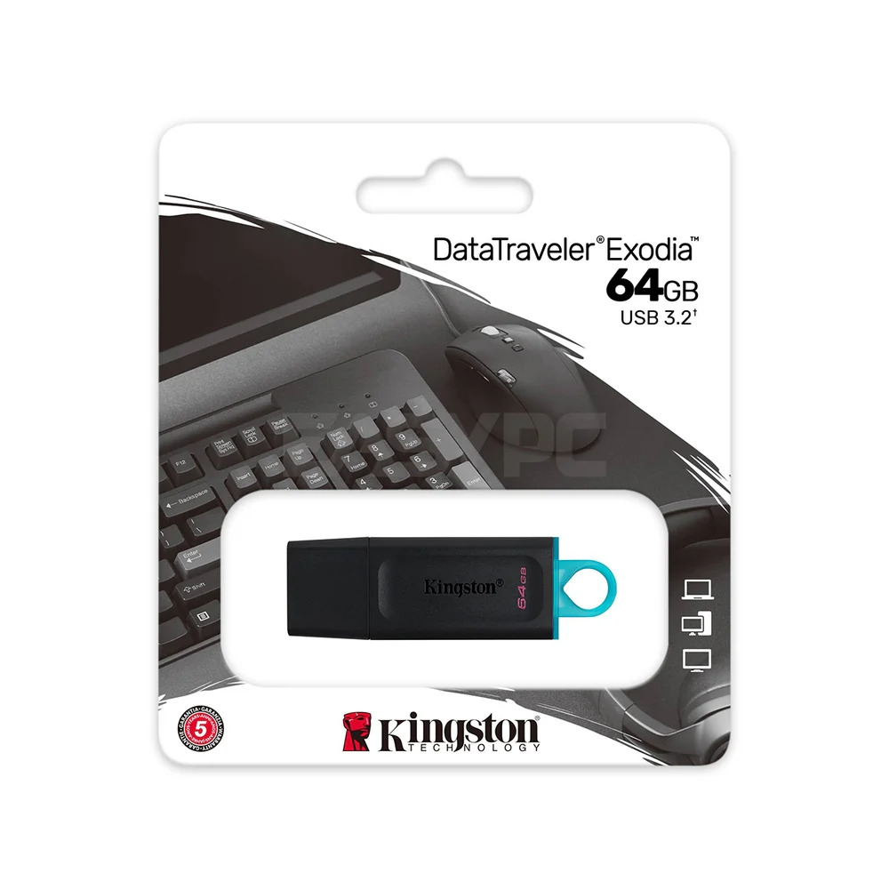 Kingston DataTraveler Exodia 32GB, 64GB and 128GB, Quick and convenient lightweight storage solution Plug and Play Usb 3.2 Flashdrive - Image 10