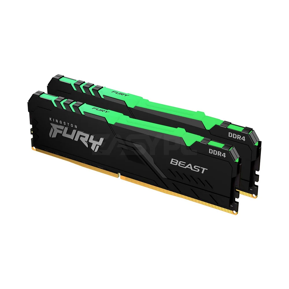 Kingston Fury Beast 16gb 2x8 3600MT/s Ddr4 Memory RGB Black - Image 3