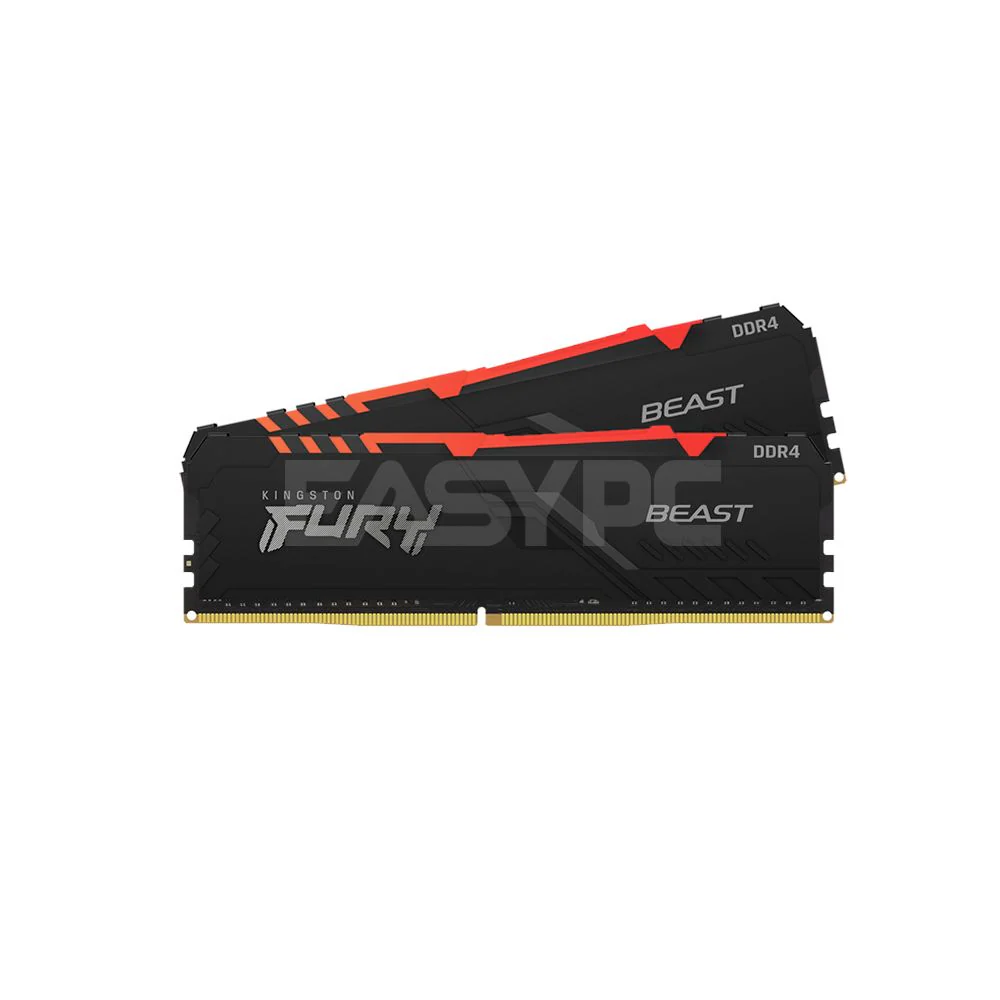 Kingston Fury Beast 16gb 2x8gb Ddr4-3200mhz Infrared Sync Technology RGB Lighting, Intel XMP-ready Black Memory - Image 17