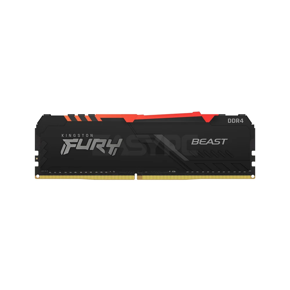 Kingston Fury Beast 16gb 2x8gb Ddr4-3200mhz Infrared Sync Technology RGB Lighting, Intel XMP-ready Black Memory - Image 9