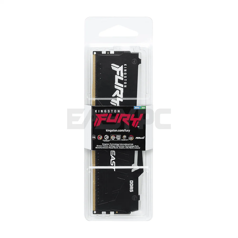 Kingston Fury Beast 16gb KF552C40BBA-16 1x16 5200MT/s Ddr5 CL40 Memory RGB Black Intel XMP - Image 4