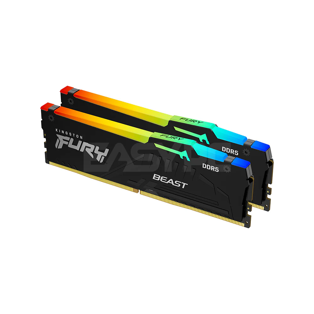 Kingston Fury Beast 64gb KF552C40BBAK2-64 2x32 5200MT/s Ddr5 Memory RGB Black - Image 3