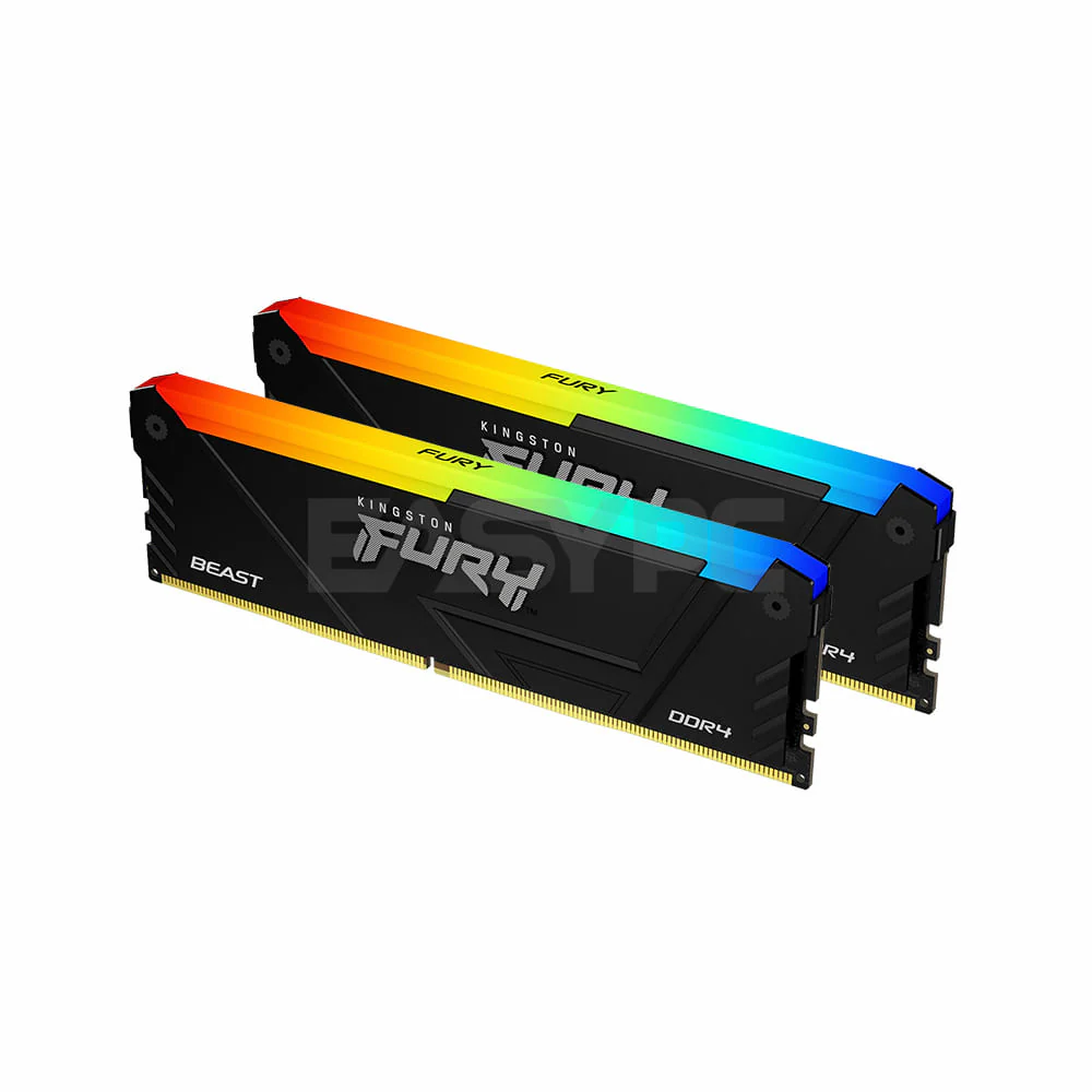 Kingston Fury Beast KF432C16BB2AK2/16 16gb 2x8 3200MT/s Ddr4 RGB Memory Black - Image 3