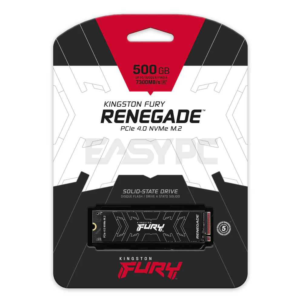 Kingston Fury Renegade SFYRS 500GB PCIe 4.0 NVMe M.2 Solid State Drive - Image 4