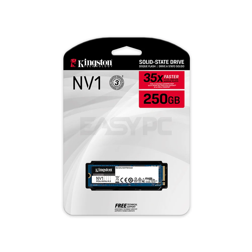 Kingston NV1 PCIe M.2 3.0 NVME 500GB, 250GB, 1TB, 2TB and NV2 PCIe 4.0 250GB, 500GB, 1TB, 2TB - Image 4