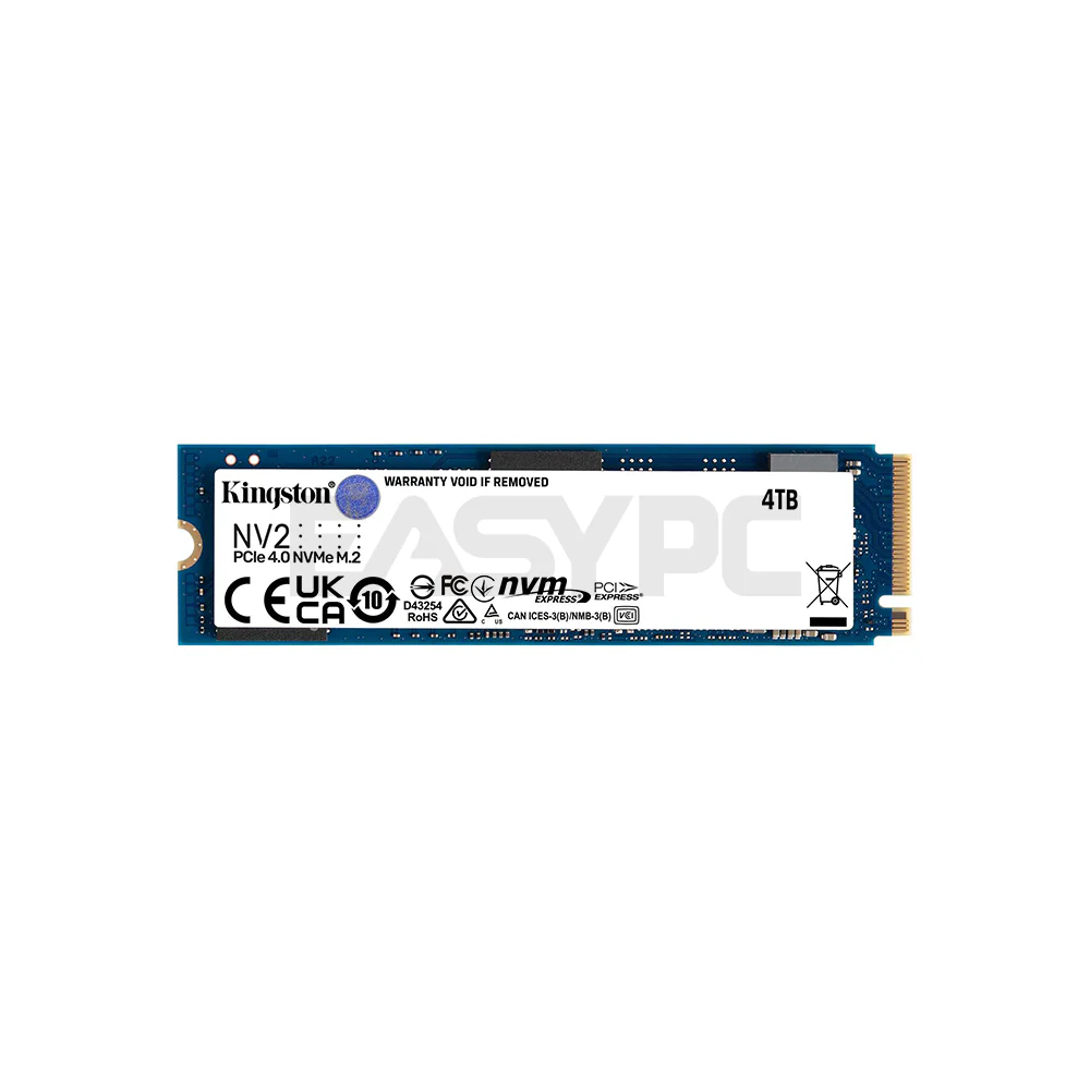 Kingston NV2 4TB PCIe 4.0 M.2 NVME Solid State Drive