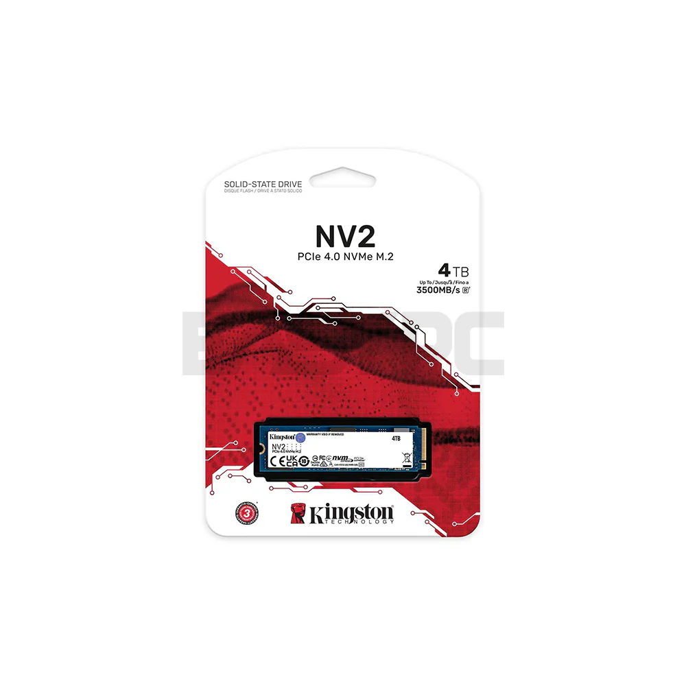 Kingston NV2 4TB PCIe 4.0 M.2 NVME Solid State Drive - Image 3