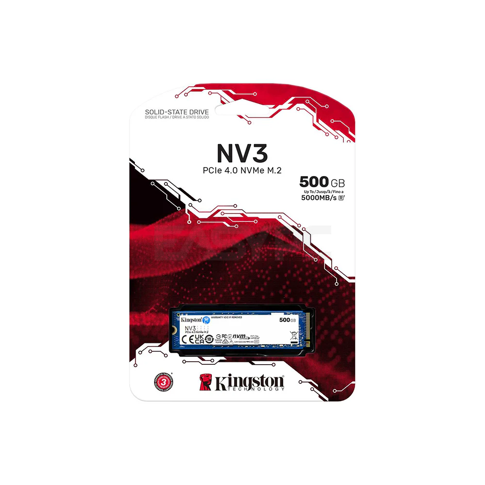 Kingston NV3 500GB PCIe 4.0 M.2 NVME Solid State Drive - Image 6