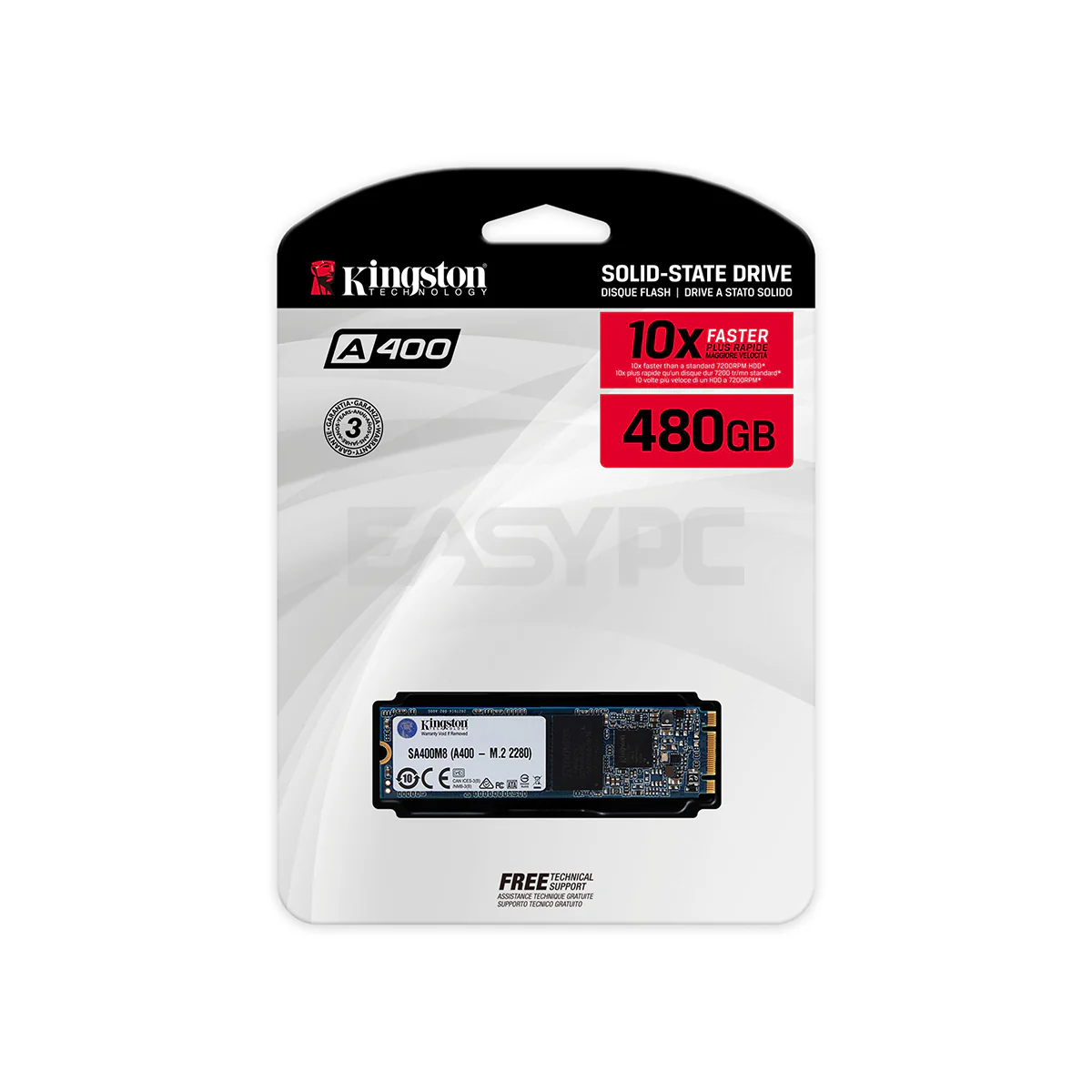 Kingston SSDNow A400 480gb Sata3 M.2 Solid State Drive - Image 4