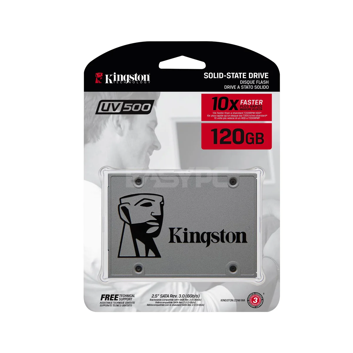 Kingston SSDNow UV500 Solid State Drive 120gB  SATA 2.5
