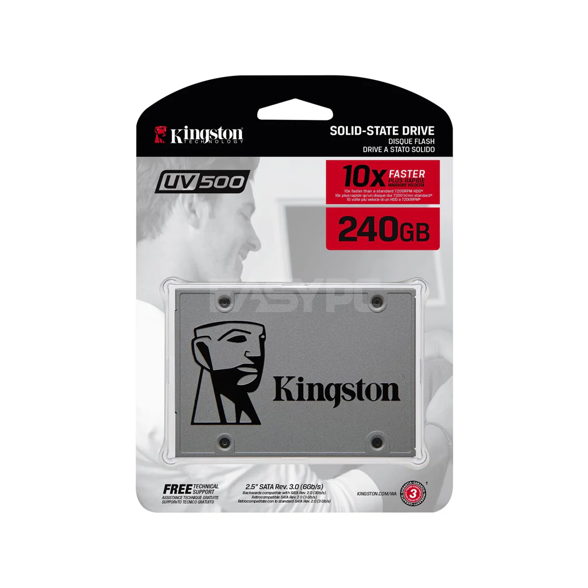 Kingston SSDNow UV500 Solid State Drive 240gb SATA 2.5 - Image 4