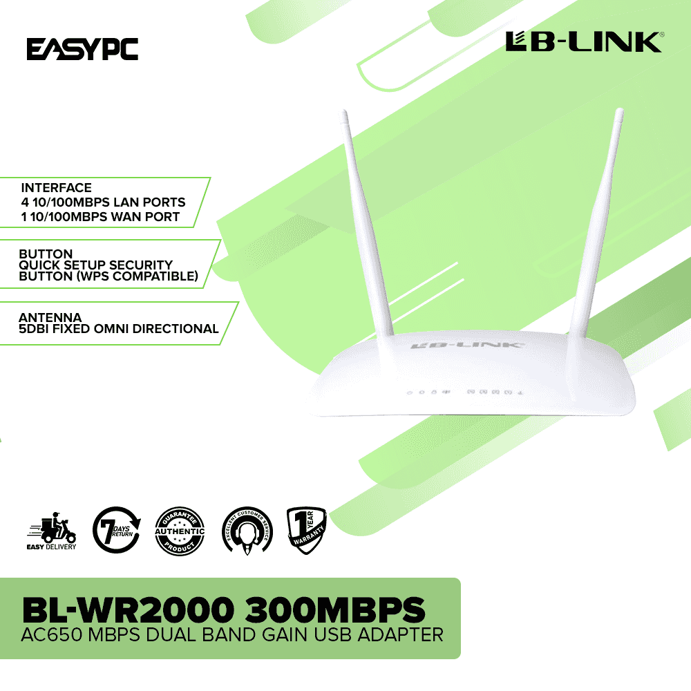 LB-LINK BL-WR2000 300Mbps Wireless N Router - Image 2