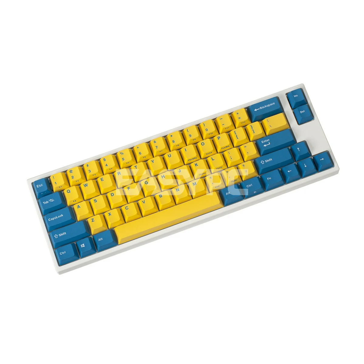 Leopold FC660M PD Yellow/Blue (White Case) - Cherry Clear Mechanical Gaming Keayboard - Image 2