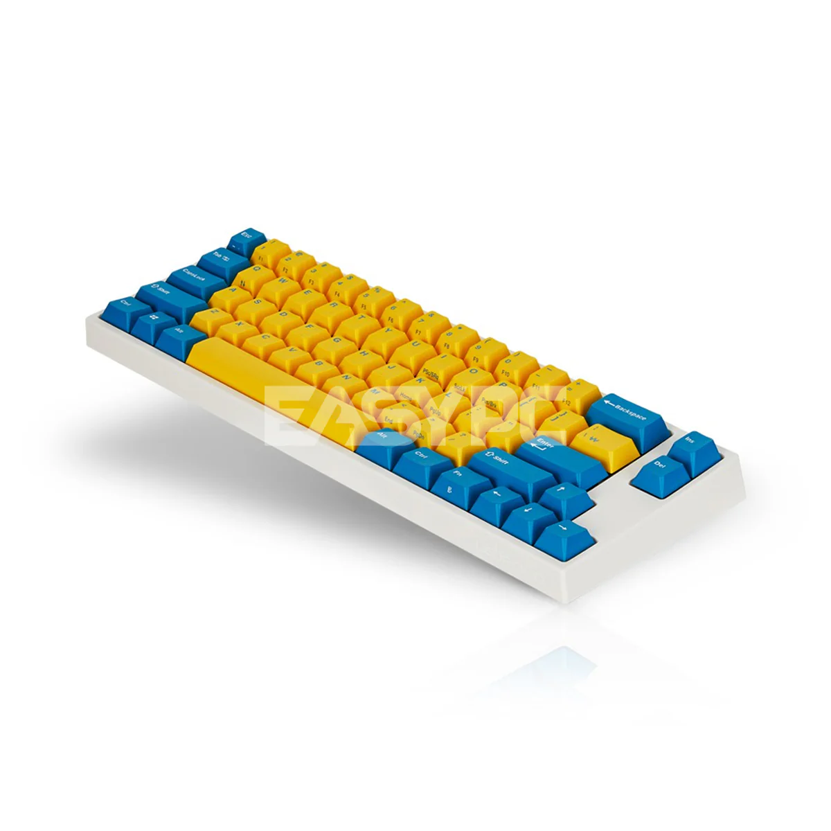 Leopold FC660M PD Yellow/Blue (White Case) - Cherry Clear Mechanical Gaming Keayboard - Image 3