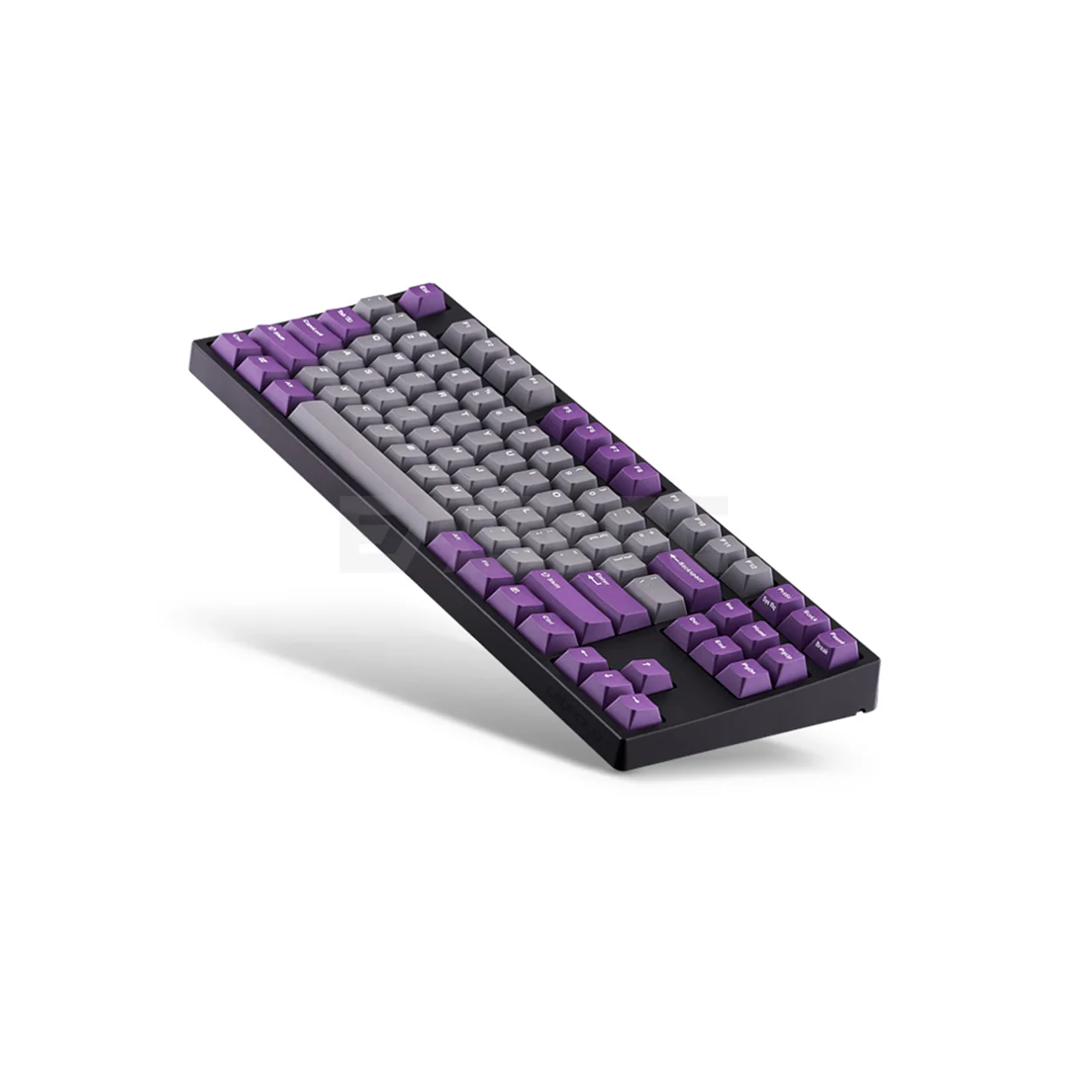 Leopold FC750R PD Grey/Purple (Black Case) Cherry Brown, PBT Double Shot Keycap, TKL 87 Keys Mechanical Keyboard 4JTP - Image 2