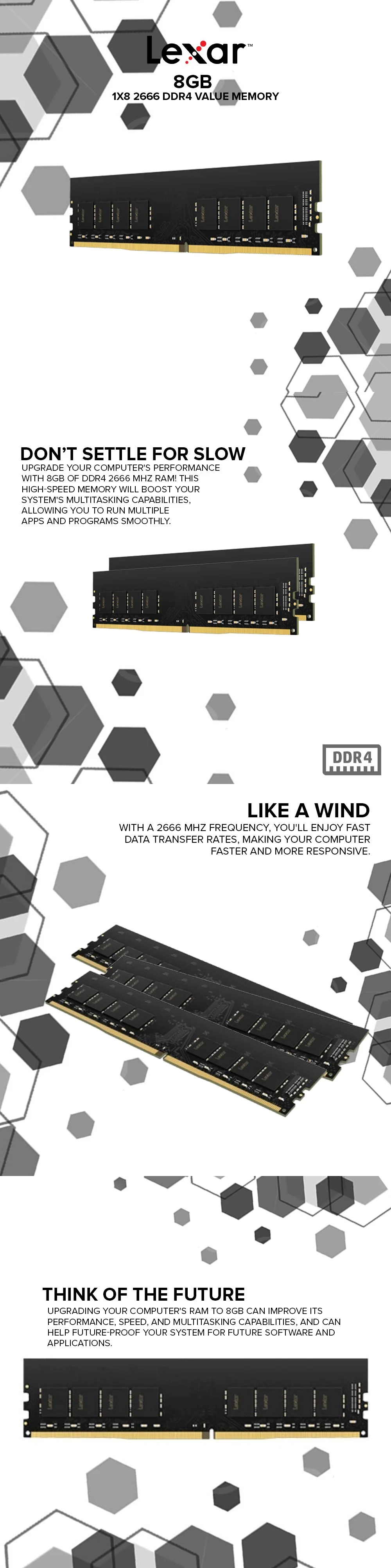 Lexar 8gb 1x8 2666 Ddr4 Value Memory - Image 5