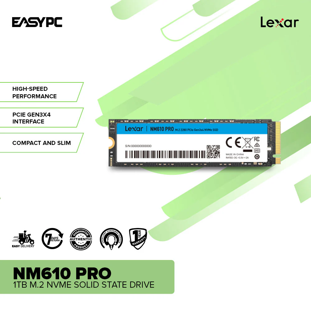 Lexar NM610 Pro 1TB M.2 NVME Solid State Drive - Image 2
