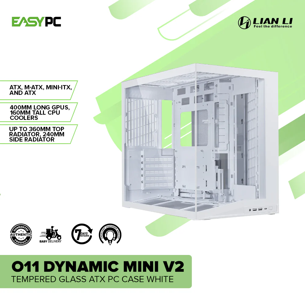 Lian Li O11 Dynamic Mini V2 Tempered Glass ATX PC Case - Image 2