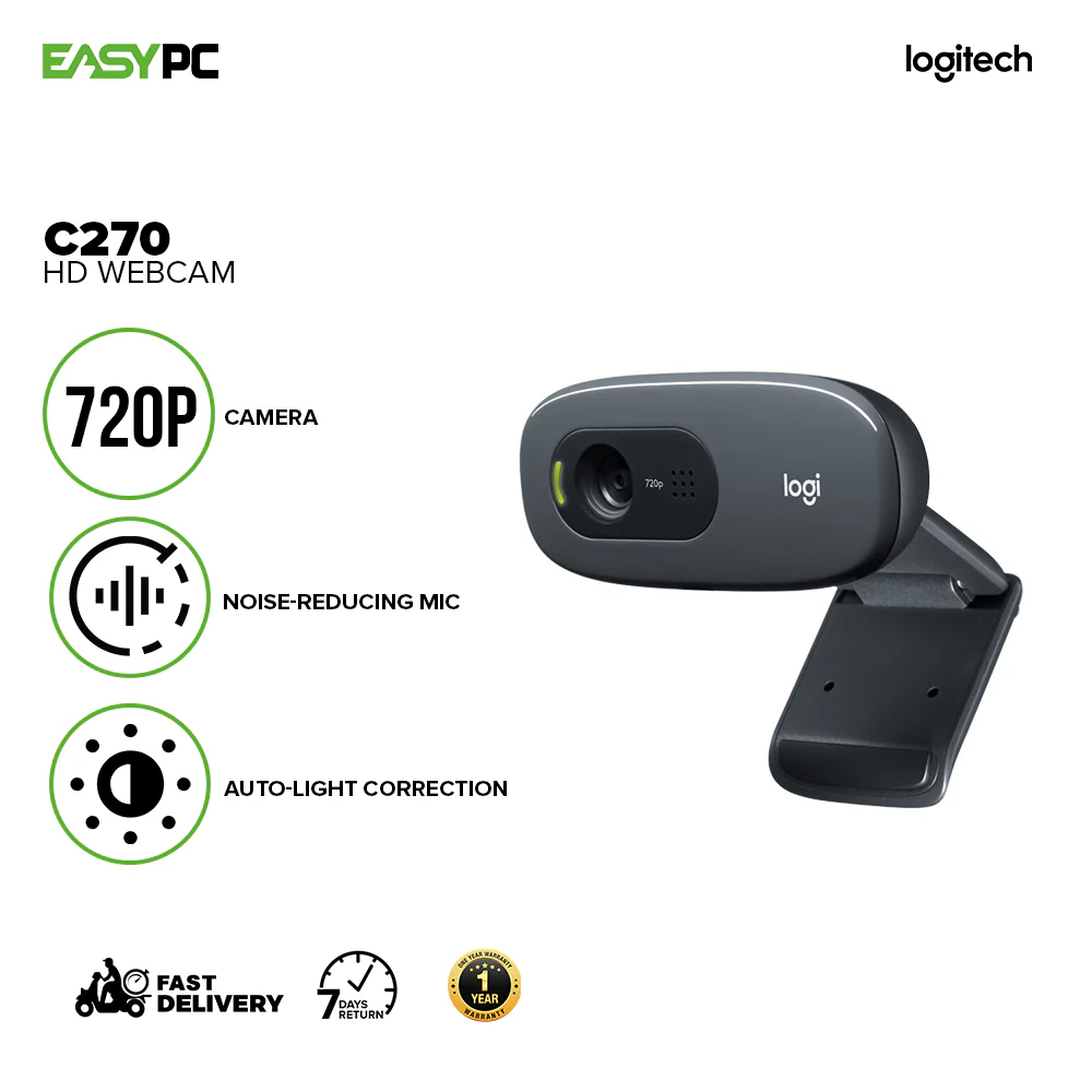 Logitech C270 HD Webcam - Image 2