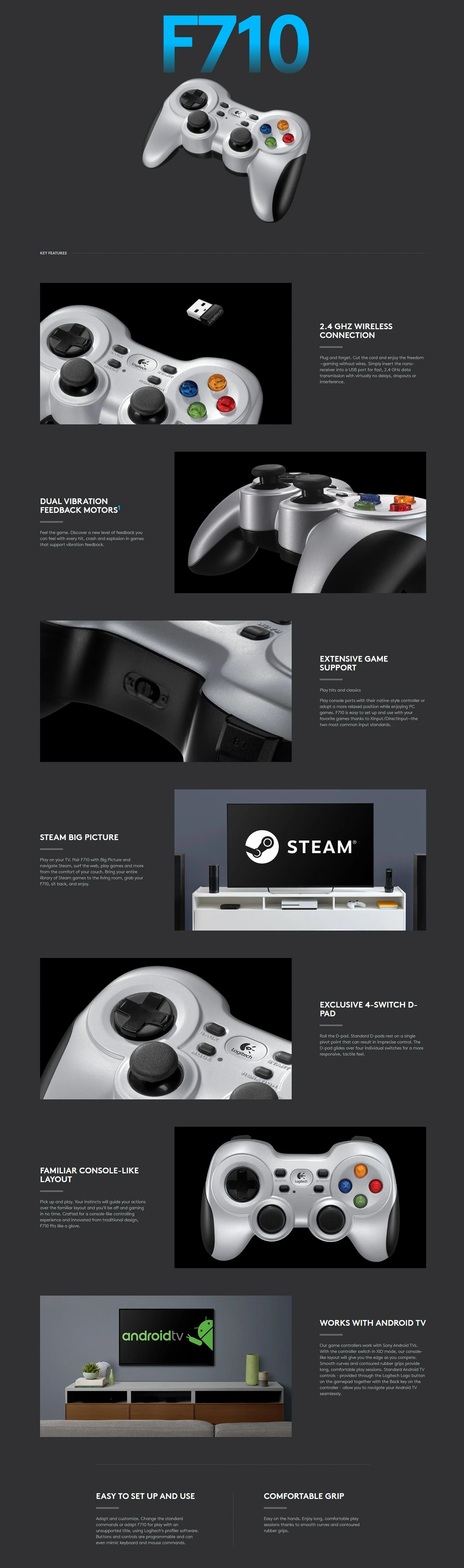 Logitech F710 Wireless Gamepad - Image 6