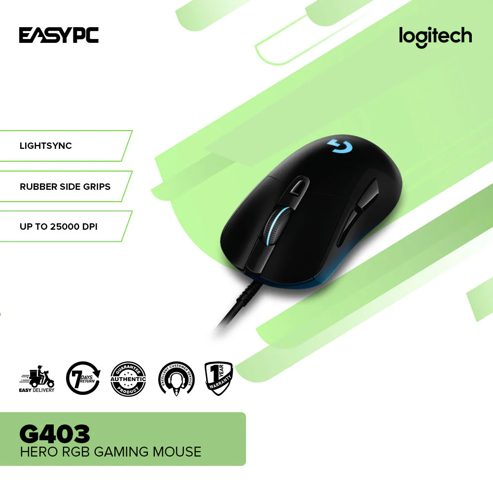 Logitech G403 Hero RGB Gaming Mouse - Image 2