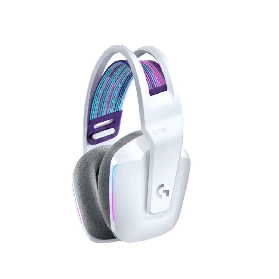 Logitech G733 LIGHTSPEED Wireless RGB Gaming Headset - White - Image 3