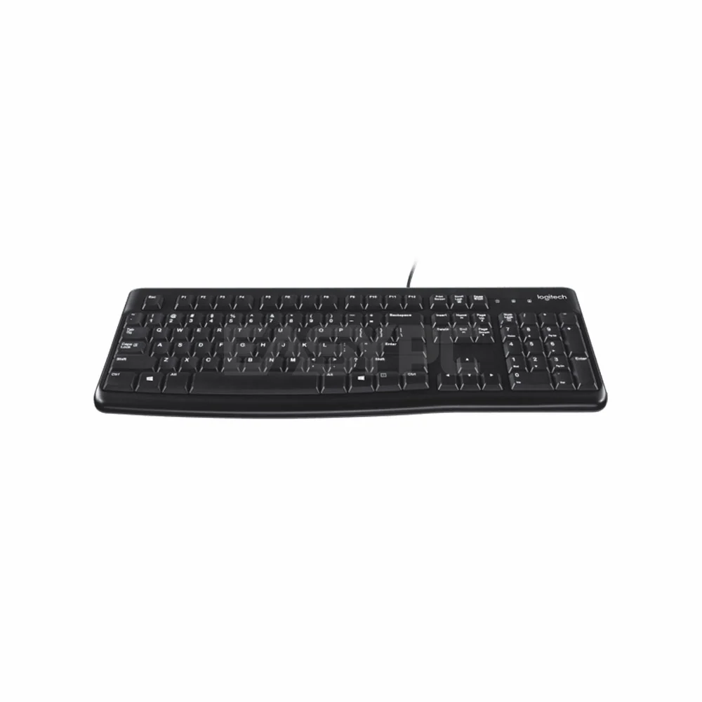 Logitech K120 Ergonomic Desktop USB Adjustable Typing Angle,Spill Resistant Design Full Sized with Numpad Wired Keyboard - Image 3