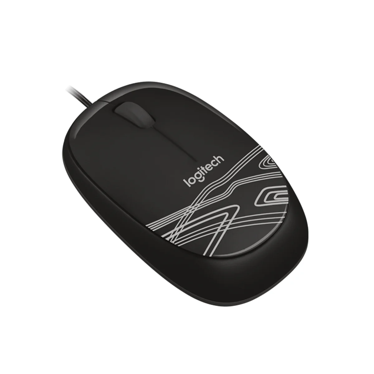 Logitech M105 Mouse Corded, ambidextrous Design Full size Comfort Optical USB Mouse Black - Image 3